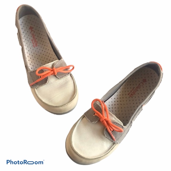 Columbia Women’s Gray/Tan Sunvent PFG Boat Shoes - Picture 2 of 8
